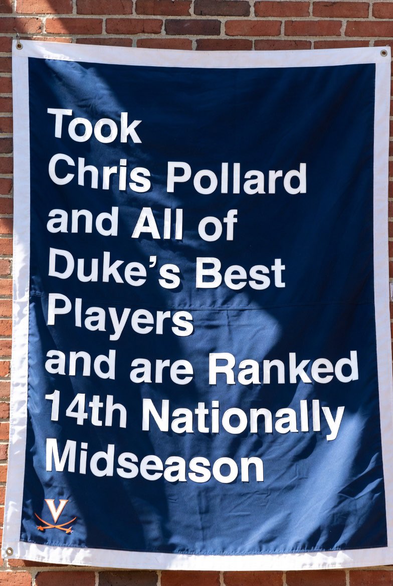 DukeFBdefender's tweet photo. Hang the banner https://t.co/CATYY5FMsy