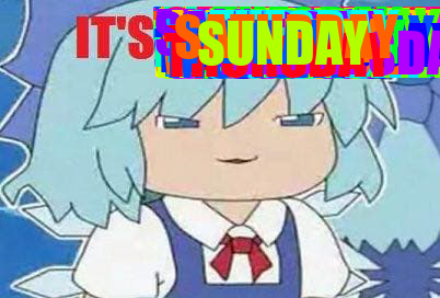 Cirno tells you what day it is tweet media
