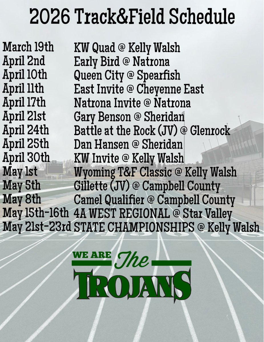 Trojan T&F tweet media