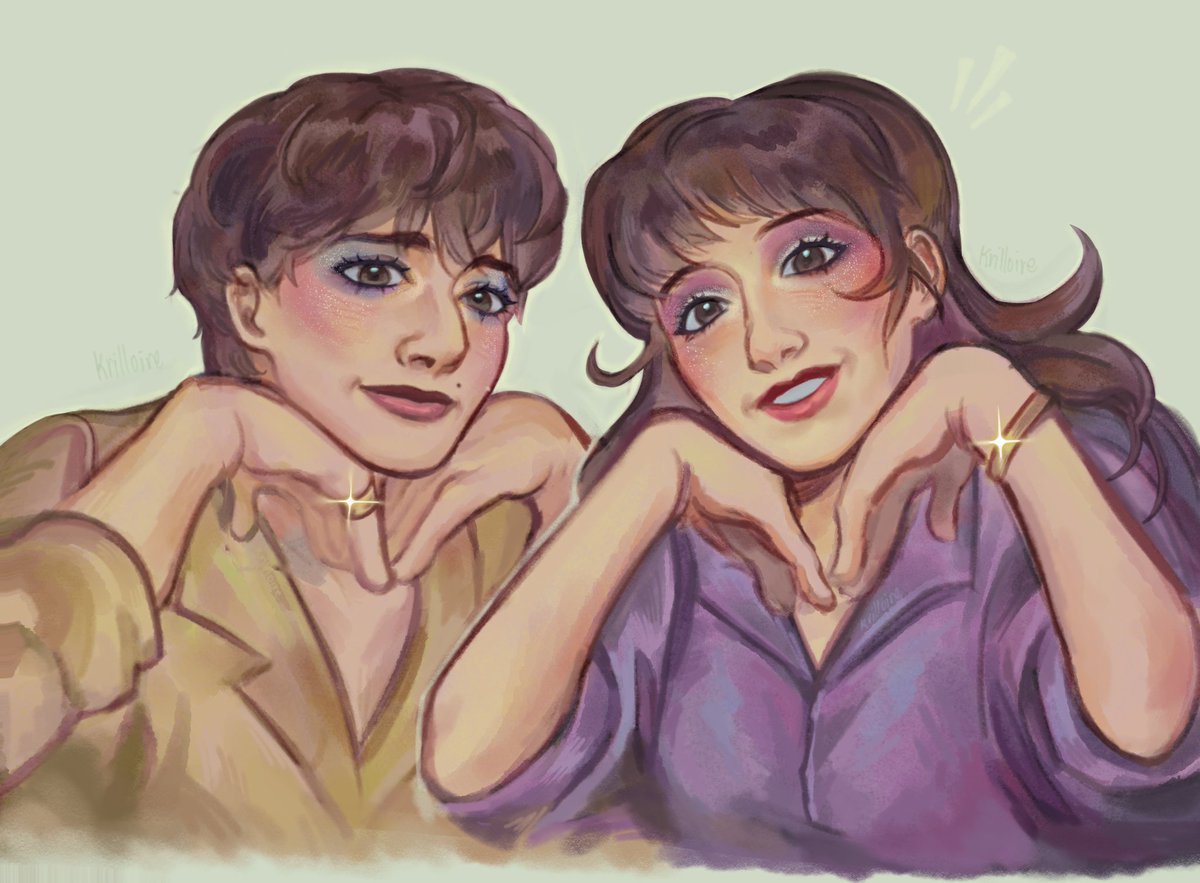 klyderich's tweet photo. makeupp #wondertwins https://t.co/evXu9PL742