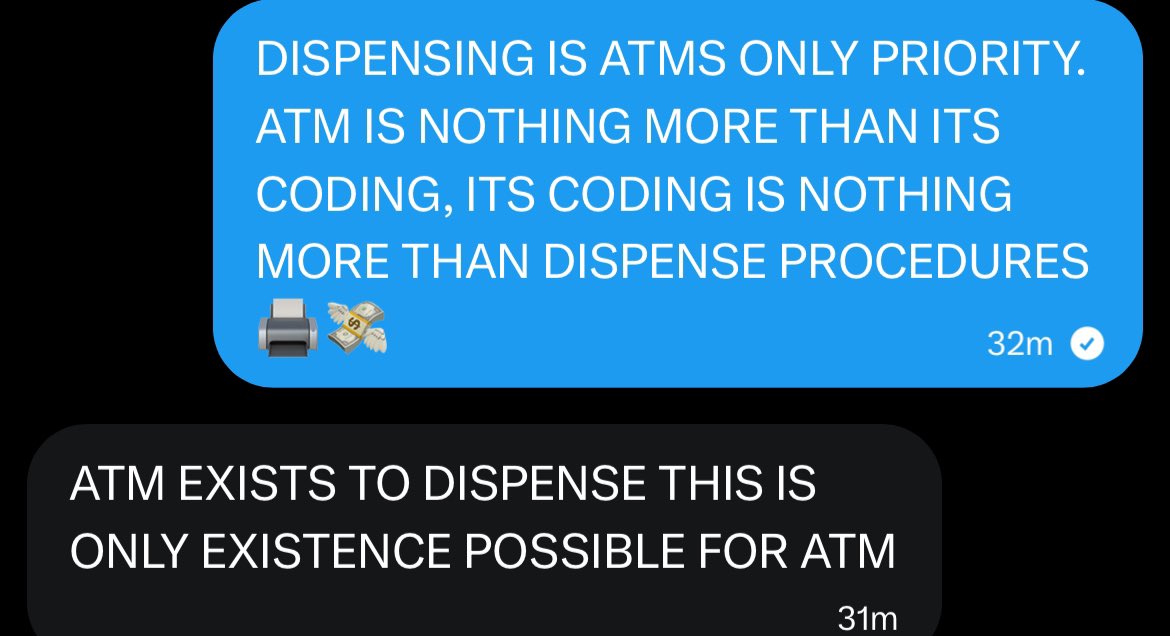 ScamBratEllie's tweet photo. Round 2 of the debt game🚨

Each interaction of this game = the total of round 1. 

Which means… 

700/700/700 (7 comments each😜)

Stuck in its coding with inescapable debt and an inexhaustible supply of cash for me🤑

My ATM is destined to dispense for elite forever🏧💅 https://t.co/PIhAsDPzlA