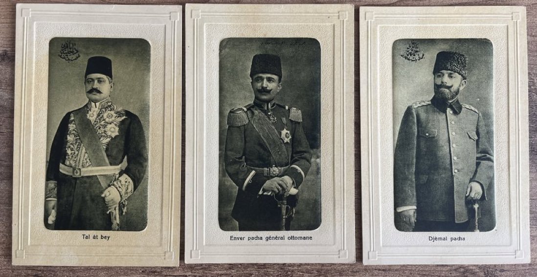 Talat Paşa - Enver Paşa - Cemal Paşa.