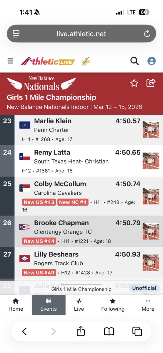 OOHS Pioneers Track tweet media