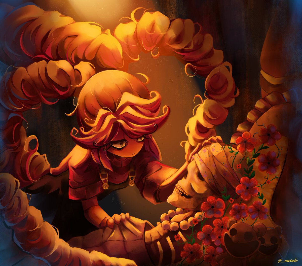 _marineko_draw's tweet photo. 💀🥀
•Los que se vieron el gameplay sabrán que hay una escena así solo la hice con más ambiente xd
#lilylovebraids #poppyplaytimechapter5 https://t.co/y5vDM4AVvL