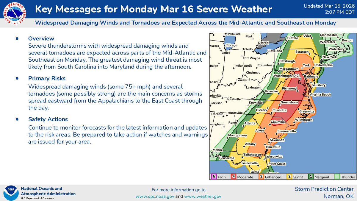 NWS Storm Prediction Center tweet media