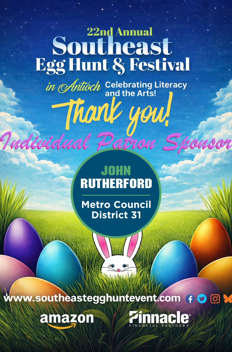 SEEgghuntevent's tweet photo. Thank you Honorable District 31 Councilman @johnlrutherford  for your generous sponsorship to support this event for our Children and their families.  We sincerely thank you and look forward to seeing you on stage again this year! 🤍🩷💛💚💙💜🪁 https://t.co/KPyBP22Far