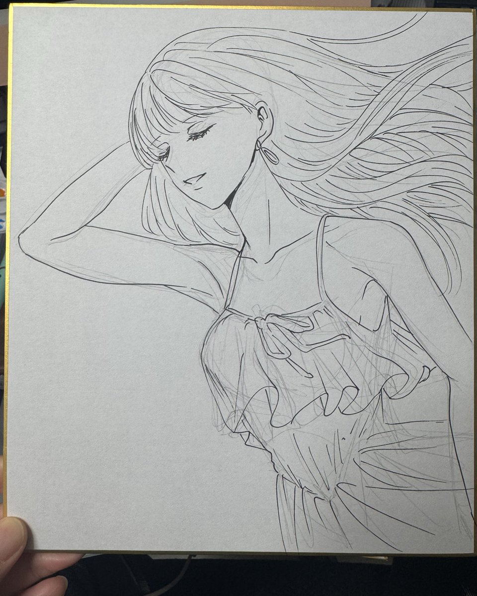 小さい色紙描きます。
送料が高いのでネコポスで送れるサイズです。 