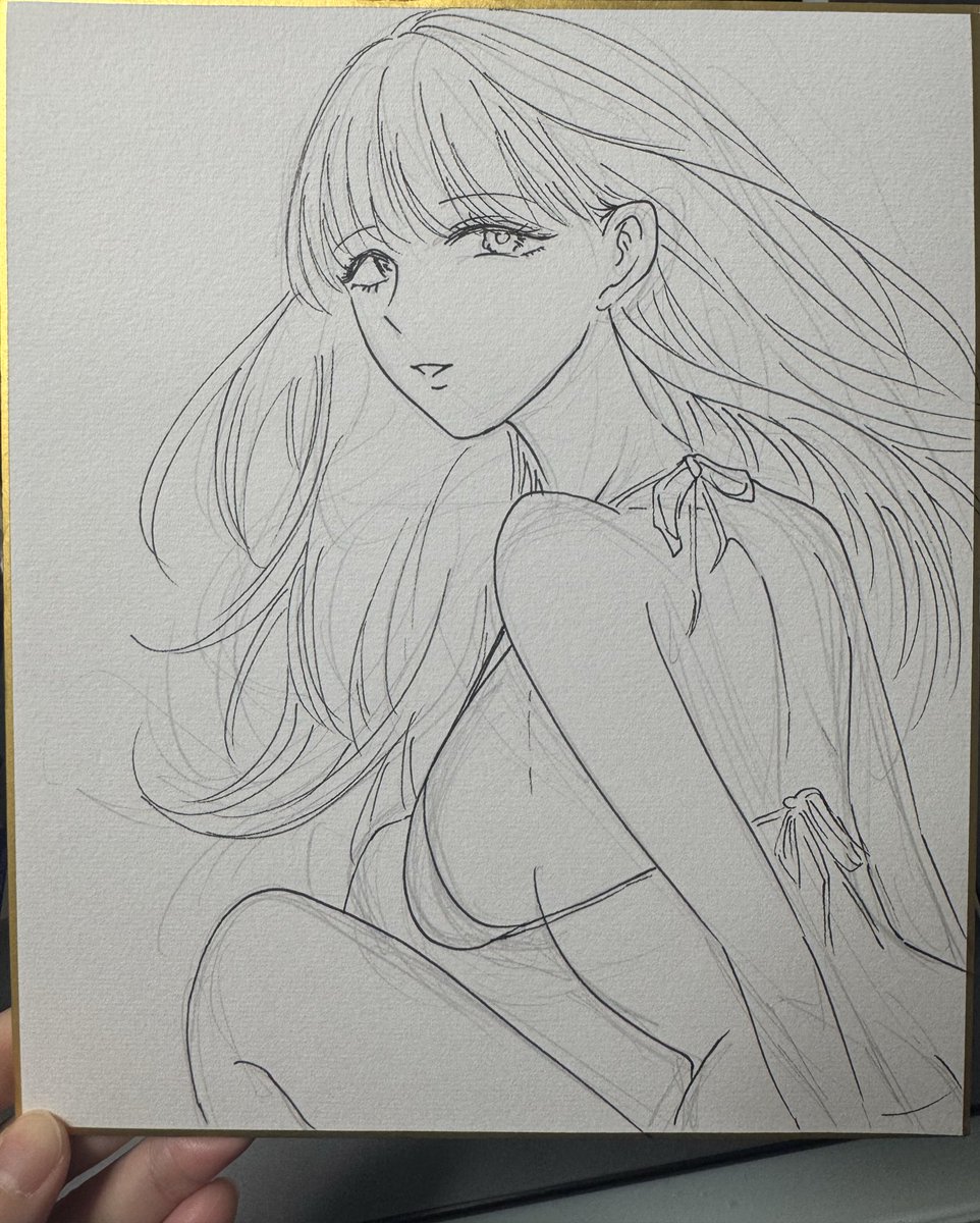 小さい色紙描きます。
送料が高いのでネコポスで送れるサイズです。 