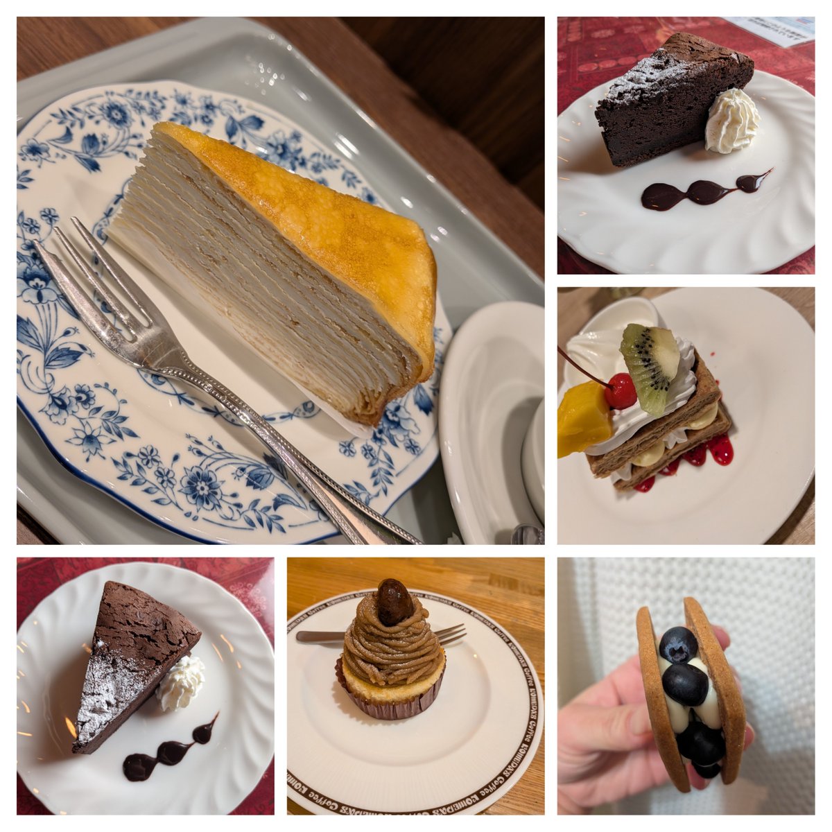 ケーキ本の資料と言いながらムシャムシャしたここ半月のケーキたち🎂