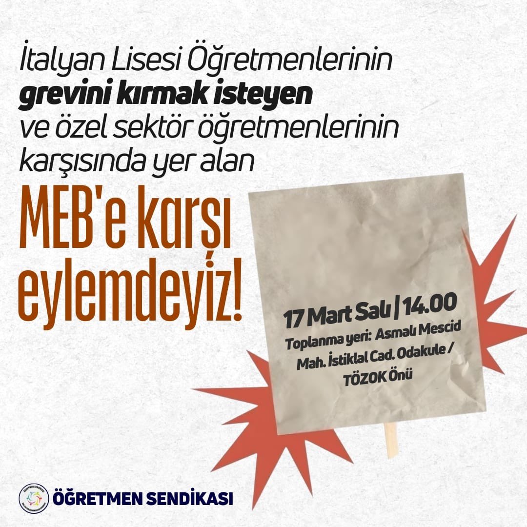 Özel Sektör Öğretmenleri Sendikası tweet media