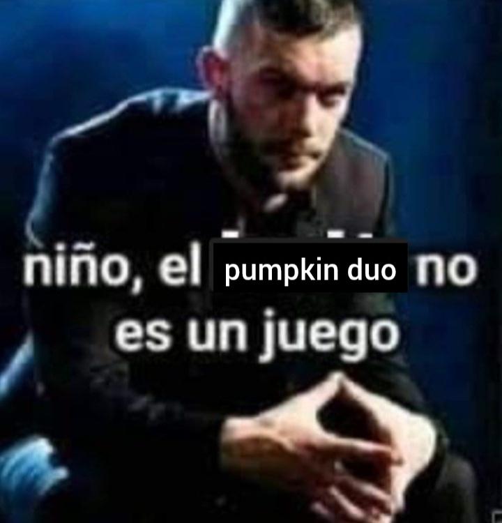 ¿ven la magnitud del pumpkin duo? q!jschlatt puede quejarse que q!quackity siempre lo anda molestando pidiéndole cosas pero nunca se aleja de q!quackity, lo sigue a todas partes y hace lo que él le pide en todo momento me meo.
