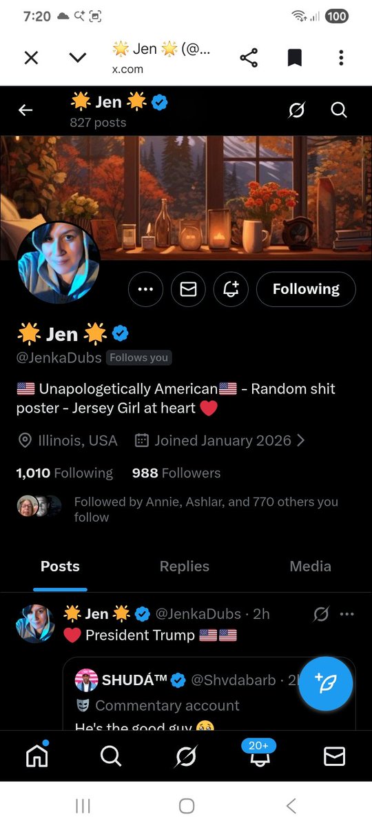 Let's find some new friends for
<a href="/JenkaDubs/">🌟 Jen 🌟</a> 
F&amp;R
🇺🇸