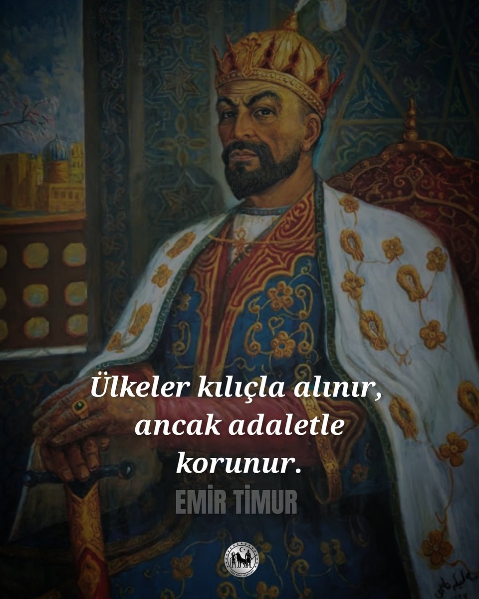 Ancak adaletle korunur!