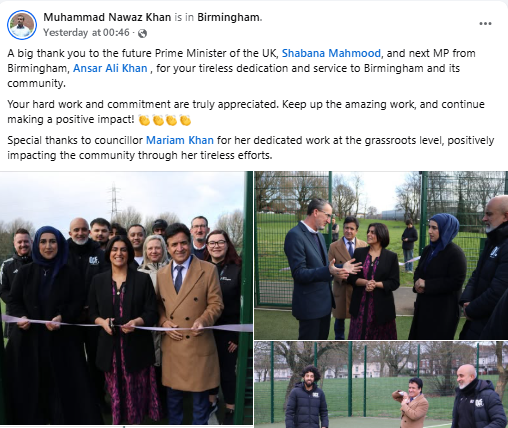 🚨"FUTURE PRIME MINISTER OF THE UK, SHABANA MAHMOOD"

Shabana was out canvassing the Muslim bloc vote in Birmingham to shore up her own chances of being Britain's first Muslim Prime Minister

This is how they talk now

Soon it won't be talk

The Islamisation of Britain continues