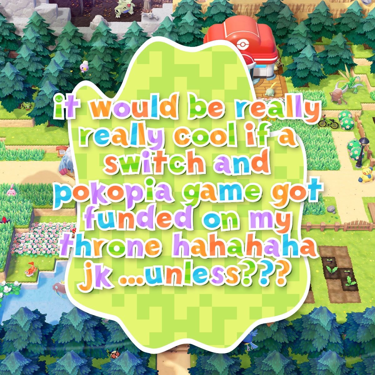 If you want to support, you can donate (no pressure to) or retweet this tweet so it can gain some exposure 

I appreciate it all the same!

Wish me luck 🍀 

#switch2 #pokopia