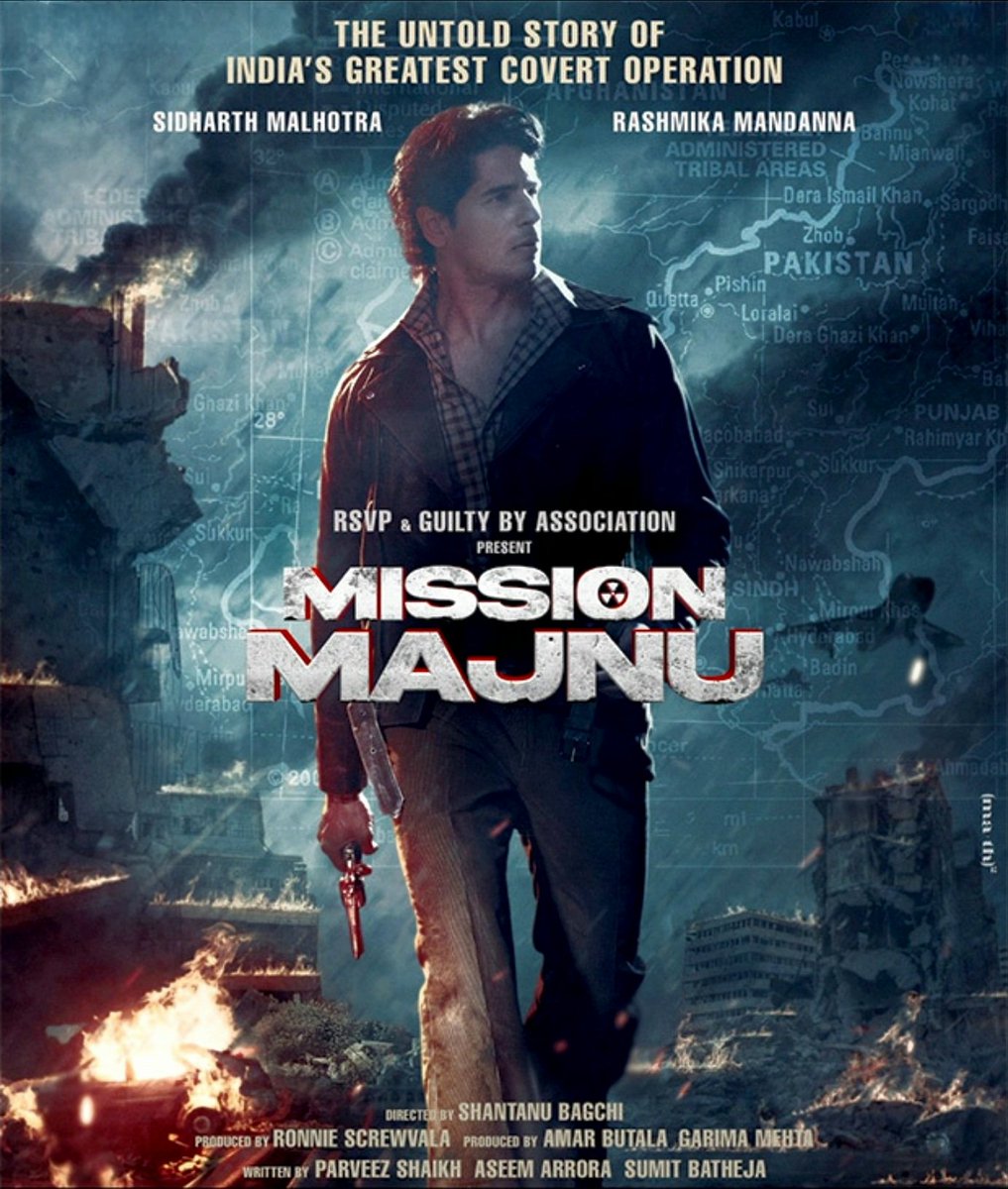 Manushri15's tweet photo. Mission Majnu!
Loved the performance of Sidharth Malhotra as a RAW agent. A gripping spy thriller with patriotism. I genuinely teared up when Tariq (Amandeep Singh) sacrificed his life for the nation &amp; Nasreen’s situation in the end was heartbreaking.🇮🇳 
1/2 https://t.co/dSV3cmkovp