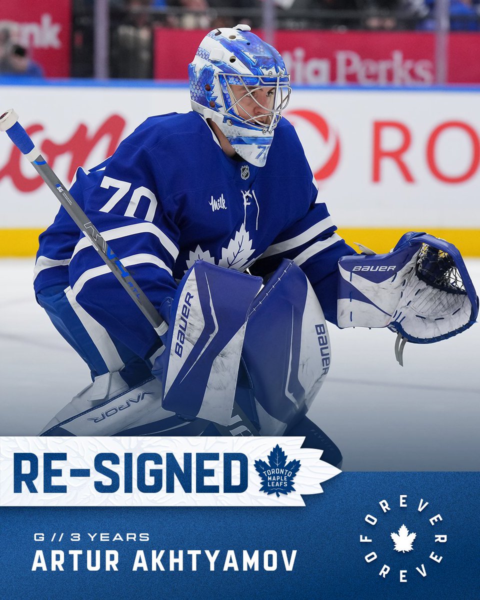 We’ve re-signed goaltender Artur Akhtyamov to a three-year contract extension

Details ℹ️ shorturl.at/4ufrr