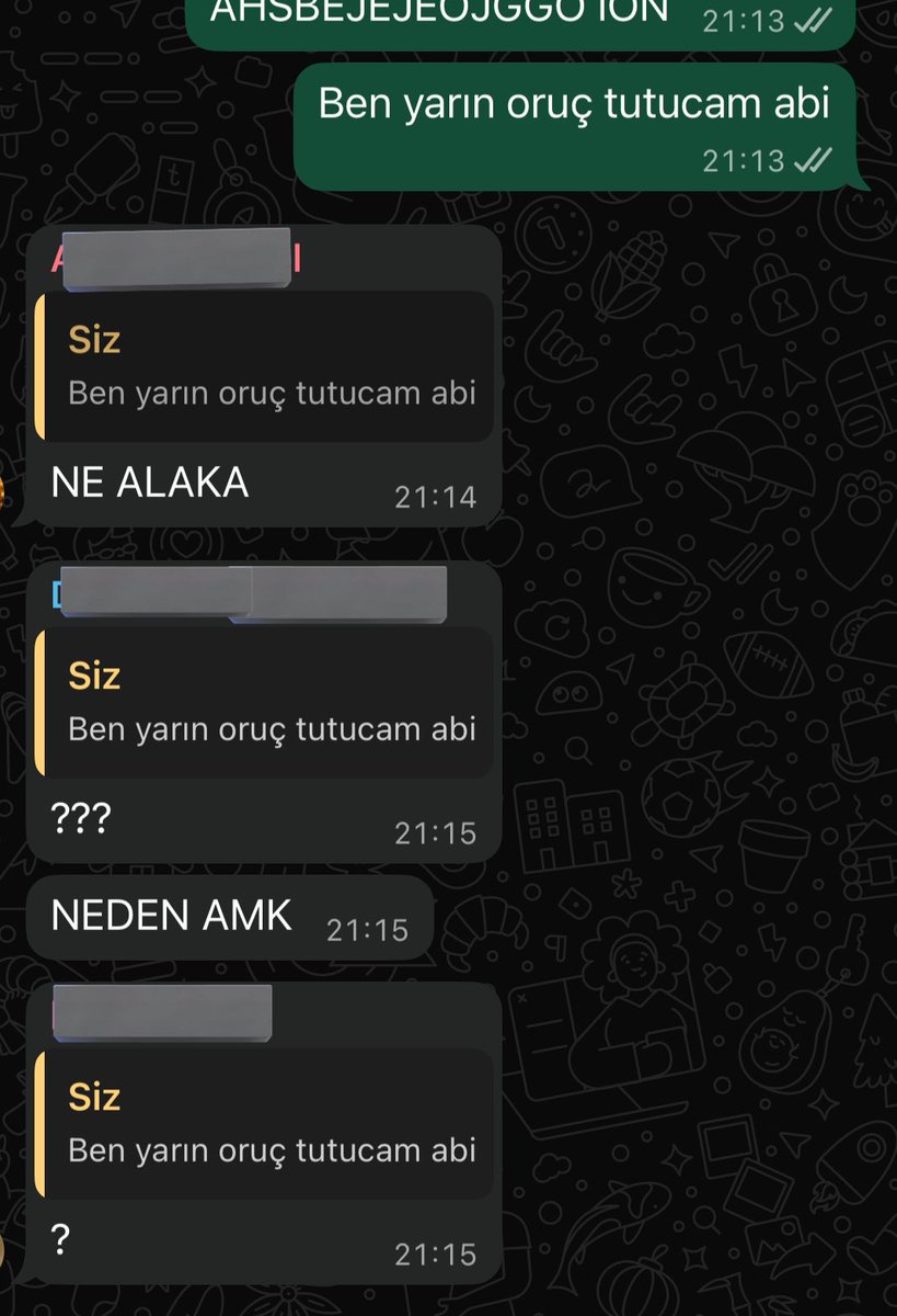 arkadaş grubunda bizim kafirliksel itibar