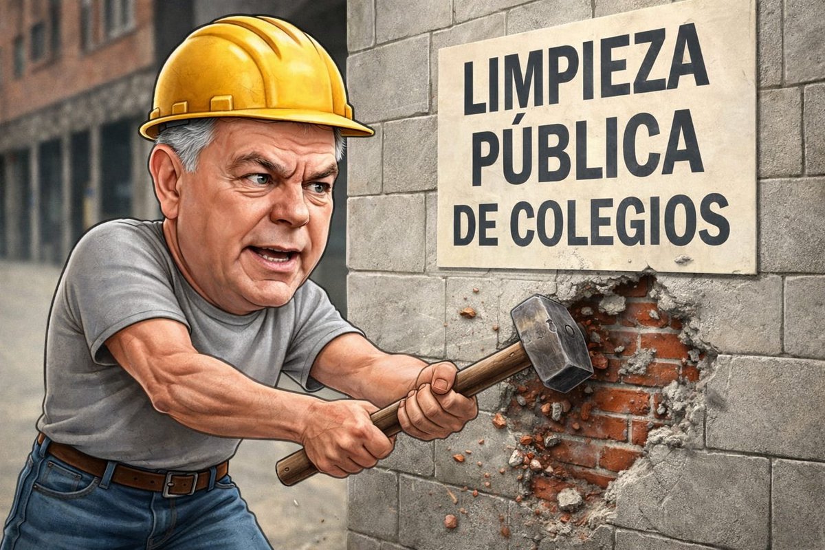 mardivez9's tweet photo. @Ayto_Sevilla @jlsanzalcalde sin mayoría absoluta, ha privatizado la limpieza de colegios, ha dejado sin trabajo a más de 300 trabajadores de contrato y ha dejado sin futuro a una bolsa que han aprobado unas OPE. Os imagináis que hasta con mayoría? @OTROAYTOESPOS https://t.co/09nZbWZNDp