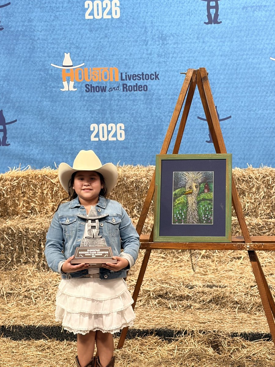 SpringISD_PVA's tweet photo. @SpringISDPVA are SO proud of our @SpringISD elementary @rodeohouston auction winner, Diana. Today, in lot 16, her piece, “Dan the Fluffy Chicken” auctioned for $90,000! 

Thank you Trustee McDaniel for your support and joining for this monumental moment. https://t.co/tgo4NFRvn6