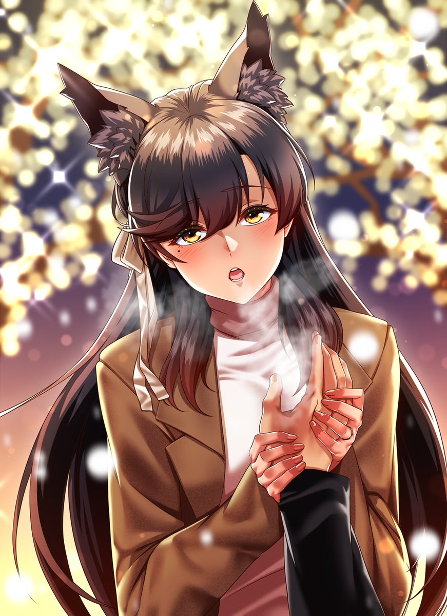 愛宕(アズールレーン) 「アズールレーン 愛宕 まだ冷えますね」|鍵山/Clave イラストレーターのイラスト