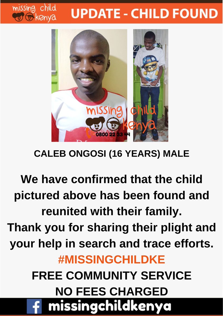 Missing Child Kenya Foundation tweet media