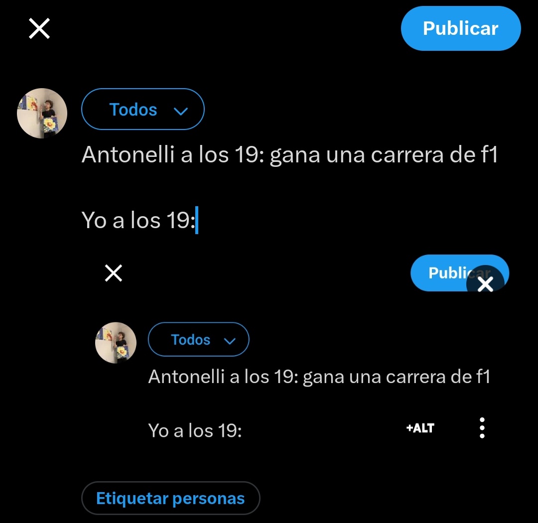 Antonelli a los 19: gana una carrera de f1

Yo a los 19: