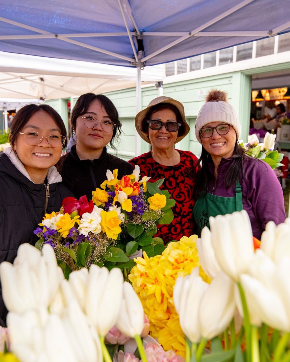 pike_place's tweet photo. Behind every beautiful bouquet is a woman who grew it 💐 At #PikePlaceMarket, 64% of farm businesses are women-owned, bringing color, care, and hard work to the Market year-round.

Here’s to the incredible women farmers and business owners who keep the Market blooming! https://t.co/coOguZhlD9