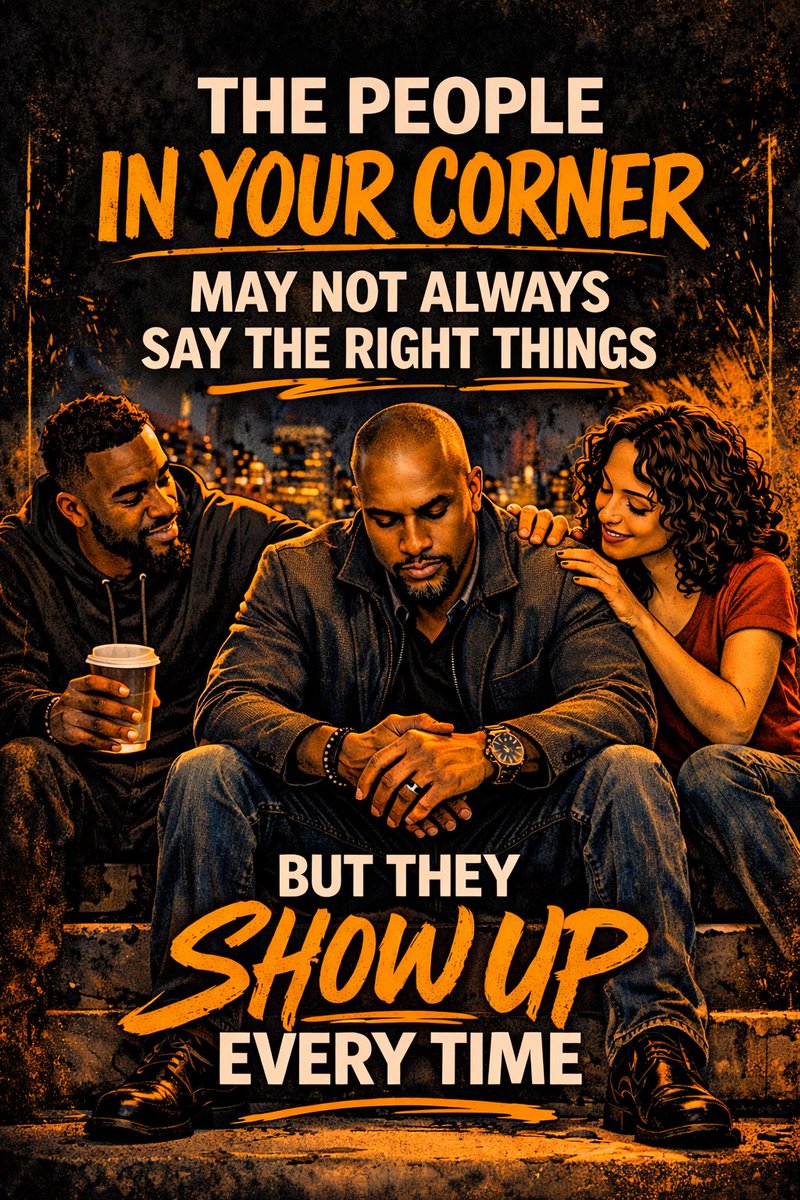 ChrisLCampbell's tweet image. Not everybody in your corner will always say things perfectly.

But real ones keep showing up.

That matters more than polished words ever will.

#RealSupport #Loyalty #ShowUp #KeepGoing #Relationships #LifeTruth