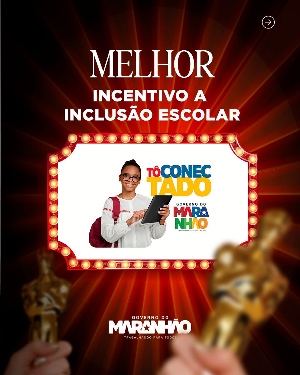 GovernoMA's tweet image. ✨ O Maranhão já tem seus grandes vencedores.

Inspirado na noite mais aguardada do cinema mundial, o Governo do Maranhão apresenta os programas que transformam vidas todos os dias!

#GovMA #Oscar2026  #GovernoMA