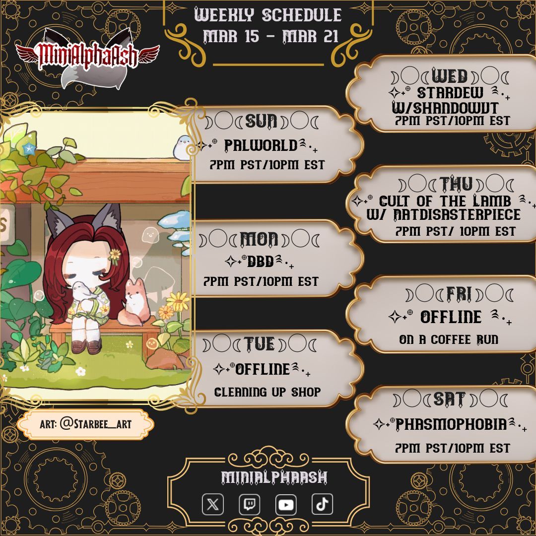 MiniAlphaAsh 🌕🩸「 ✦ Mystic Misfit ✦ 」 tweet media