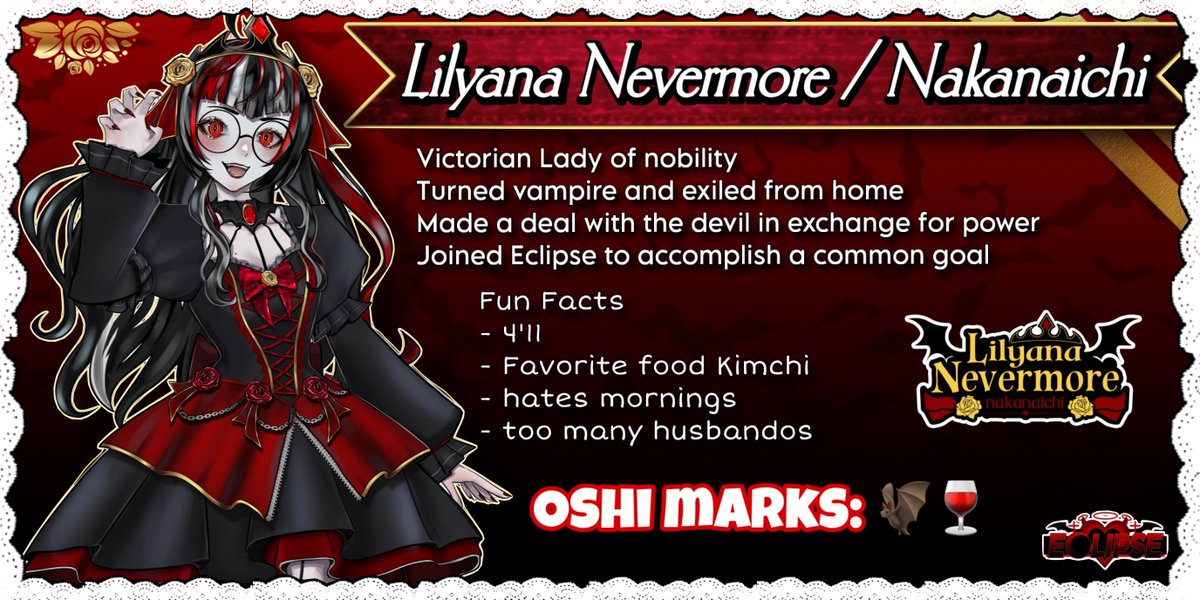 Lilyana Nevermore 🦇🍷【ECLIPSE】 tweet media