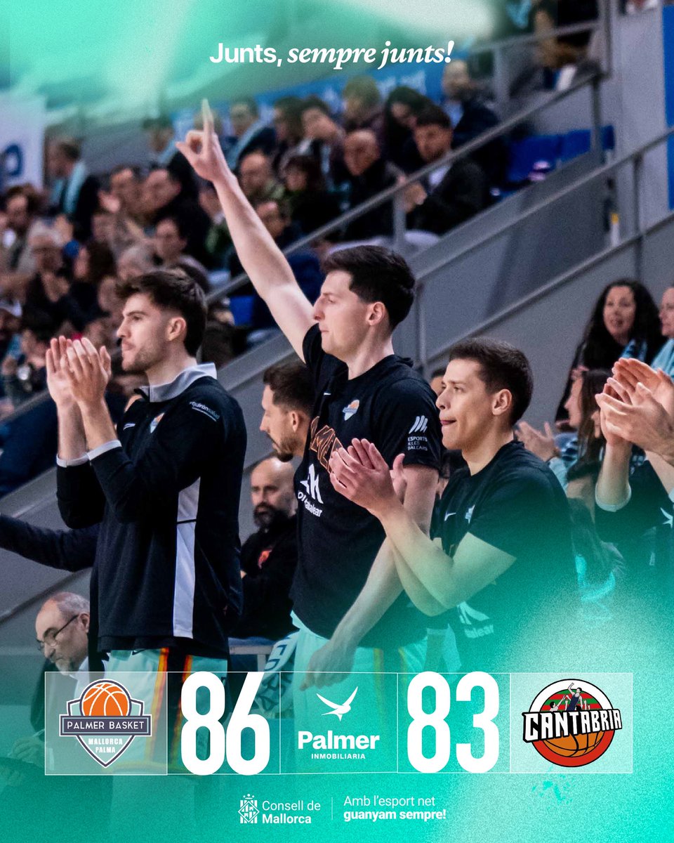 FINAL, FINAL, FINAAAL 🩵✊🏽

Grandísima victòria contra un gran Cantabria que ho ha lluitat fins la darrera jugada! 

Fruit del treball, esforç i feina, molta feina 🩵

#ElColorDUnaIlla