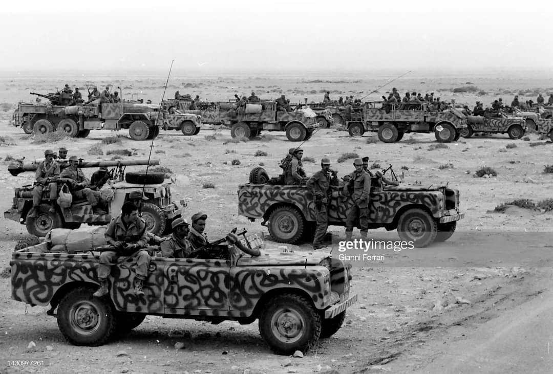 KOMARMIES's tweet image. #Backtothepast Royal Moroccan Armed Forces 🇲🇦 Motorized Units

War in the Moroccan #Sahara, for the preservation of the Kingdom's territorial integrity. 

A heartfelt tribute to the veterans and martyrs of the Moroccan armed forces, as well as other #military and #security