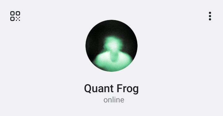 Tg handle : quantfrogy

I'm bored let's talk