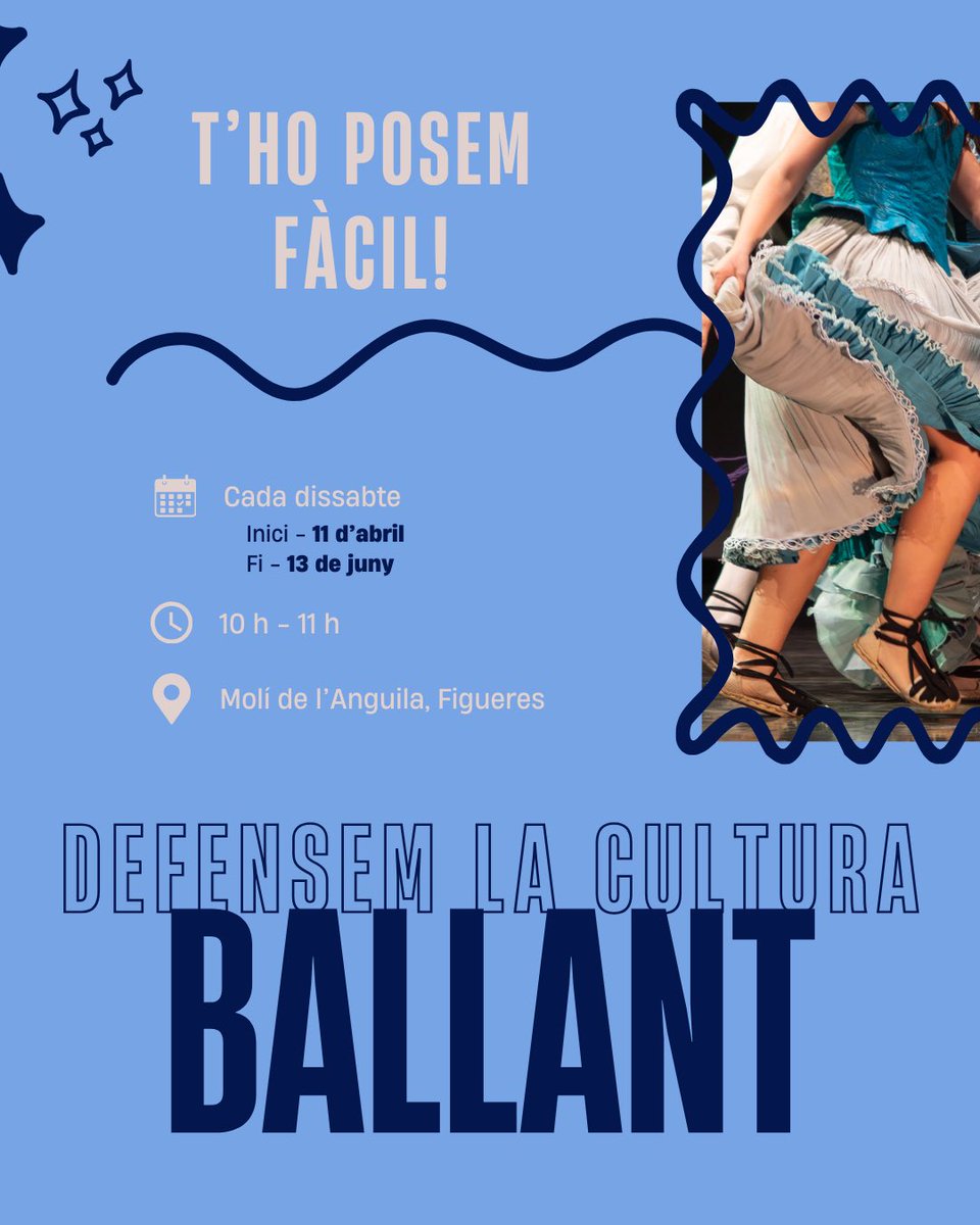 medidansa's tweet photo. ‼️NOVA EXTRAESCOLAR A FIGUERES‼️

Des de Mediterrània Dansa iniciem una activitat extraescolar adreçada a nens i nenes d’entre 3 i 10 anys🎶

📍Centre cultural Molí de l’Anguila de Figueres
🗓️Cada dissabte des de l’11 d’abril al 13 de juny
🕑10-11h

Us hi esperem!!💜 https://t.co/X5Jcsdwb4U