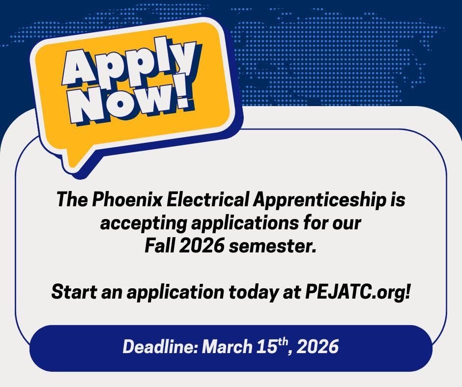 JatcPhoenix's tweet photo. Today is the last day to get applications in for the fall semester starting in July 2026! Don’t miss the opportunity to start on a new and rewarding career path! 

Applications at https://t.co/SXbxi2cGEj https://t.co/i3EO1bd7Tr