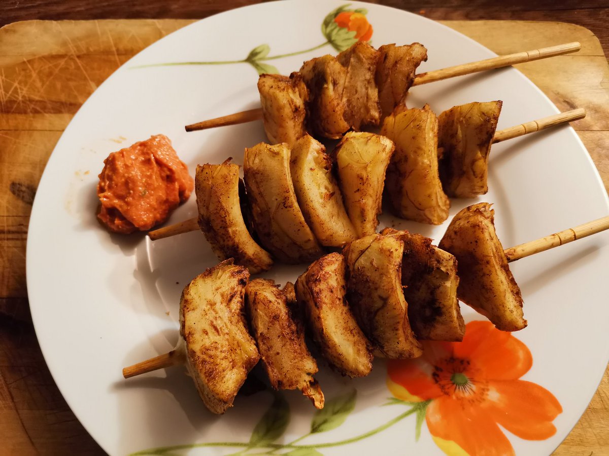 LaChouetteSC's tweet photo. Σουβλάκι Αγγινάρας
στο airfryer
Air-fried Artichoke Kebab
Παραδοσιακή συνταγή
από το Regency Casino Θεσσαλονίκης
#Nightchef https://t.co/koh1zQqavJ