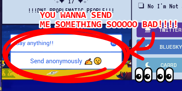 Michax_Forever's tweet image. Idk if anyone'll send anything BUT since I just hit 3.1k you guys should send 👀👀 me questions/requests on my strawpage!! Or literally whatever your heart desires
michax-forever.straw.page