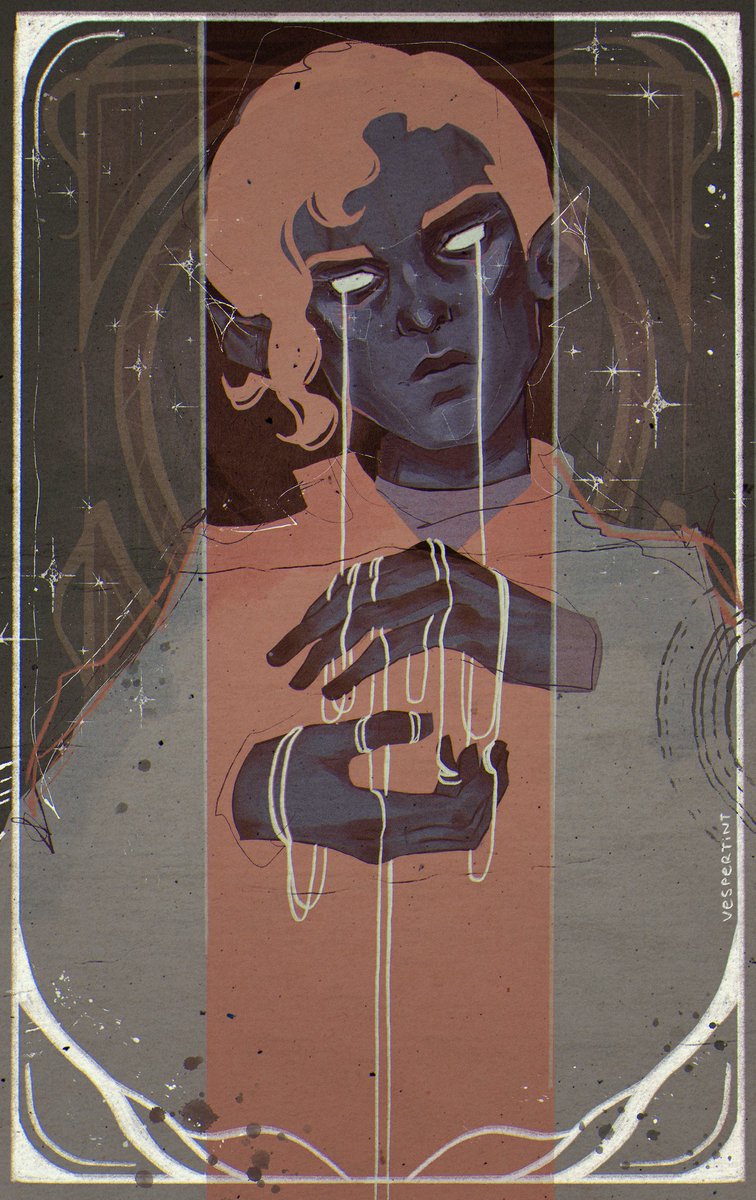 this world was so much easier when it was black and white.
⋆⋅ ───────────── ⋅ ⟢
#criticalrole #criticalroleart #criticalrolefanart #essekthelyss