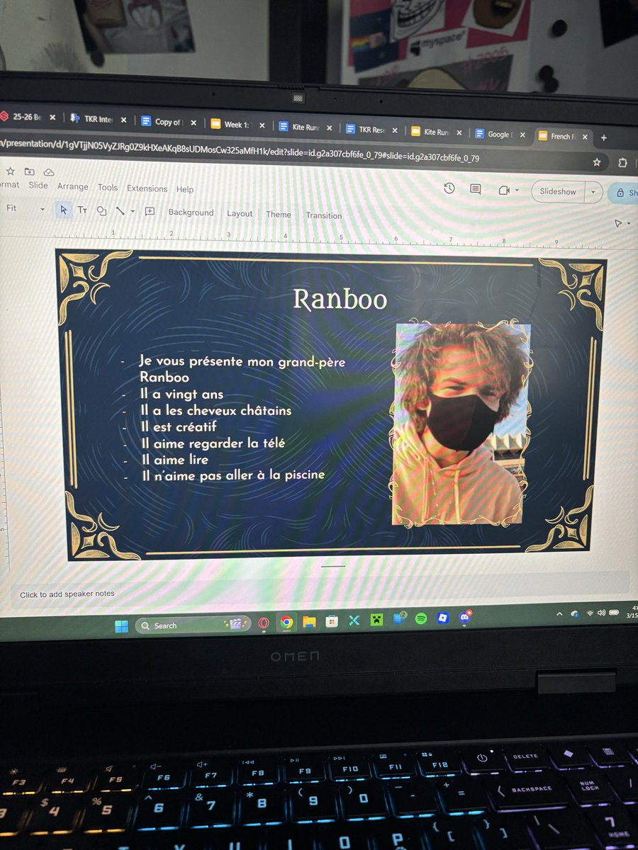 Dynno4544's tweet photo. Why is ranboo my friends grandma in french 😭 https://t.co/KBdZuRcK7C