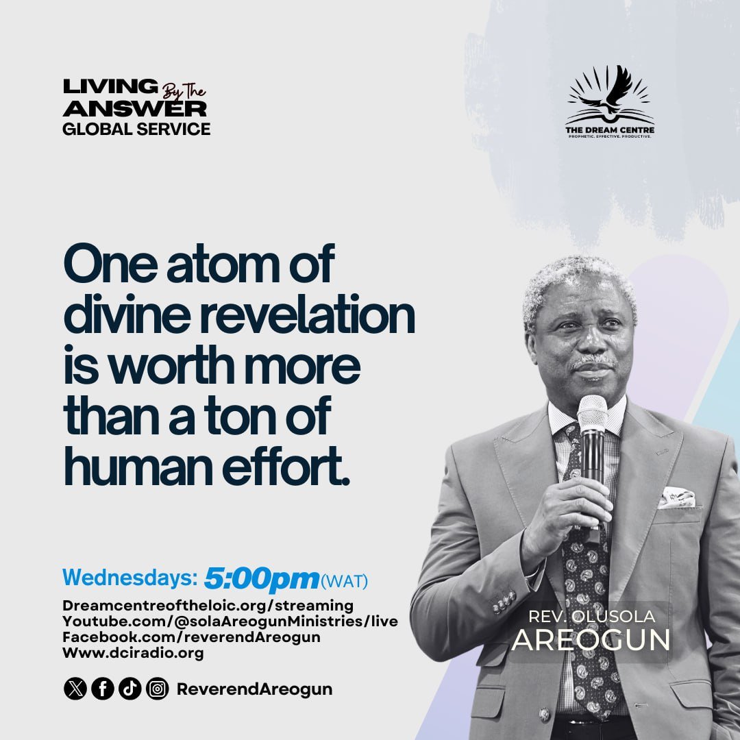 One atom of divine revelation is worth more than a ton of human effort.

You can labour for years and still struggle in the dark.
But when God opens your eyes, what looked impossible suddenly becomes clear.
Revelation removes confusion.
Revelation shortens the journey.
Revelation