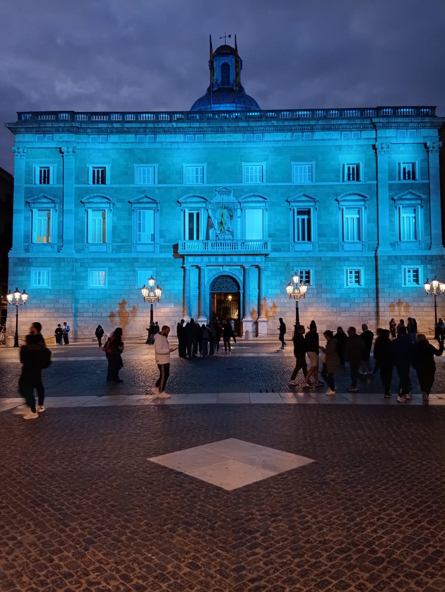 COVID19persist1's tweet photo. La @gencat il·lumina la seva façana avui #DiaInternacionaldelaCovidPersistent
#LightUpLongCovid 
#LongCovidArawenessDay https://t.co/Xts5WCQVxT