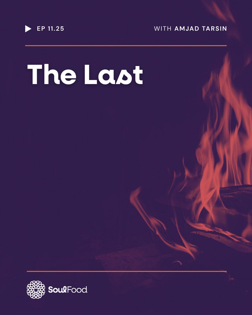 SoulFoodFM's tweet photo. Episode 11.25 - The Last

In this episode, we look at a lengthy statement of the Prophet ﷺ about the last man to be released from the Fire and the last to enter Paradise.

This Ramadan, support SoulFood at https://t.co/UXvTGj3YiR https://t.co/eGCPUX5pQa