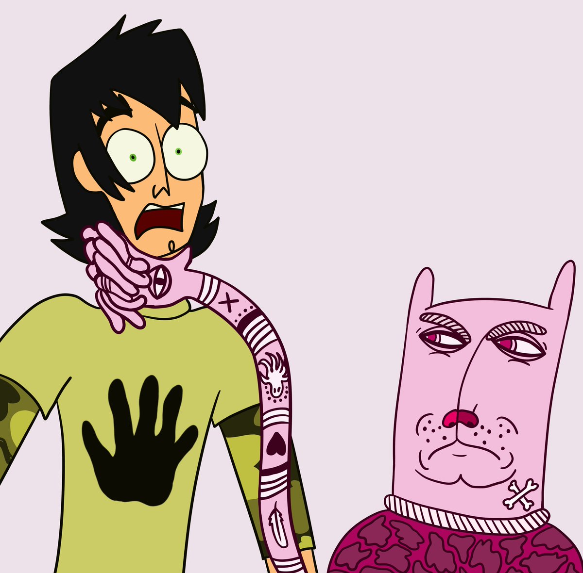 Trent and autoheart creature comic #TotalDrama #tdtwt