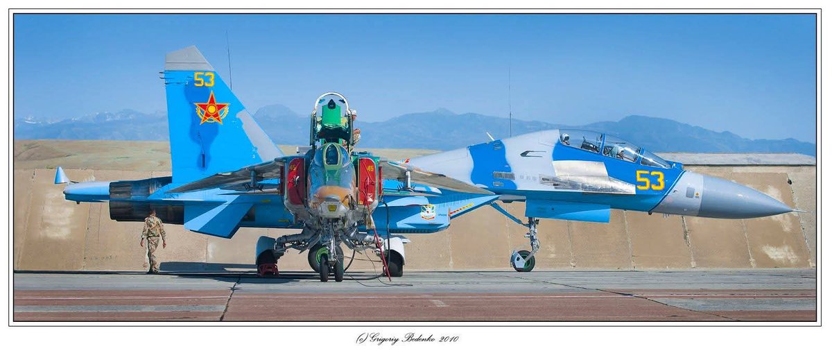 Destroye83's tweet photo. Kazakhstan Air Force MiG and Sukhoi https://t.co/A30xEaS2Ek