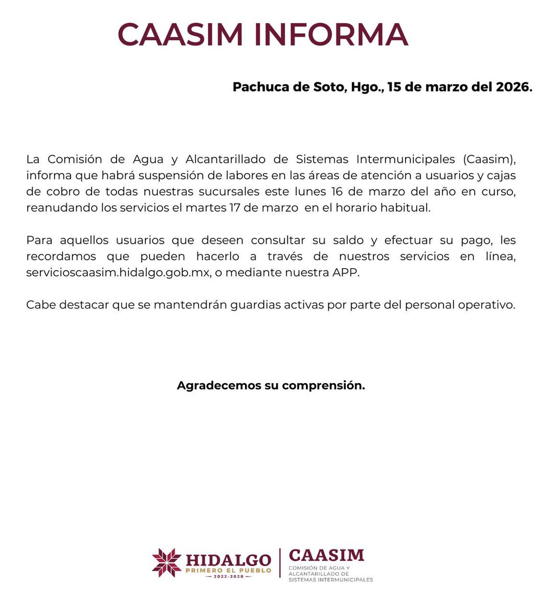 ⚠️ Información importante.