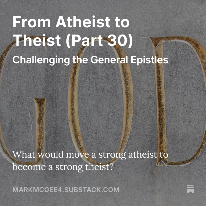 Can we trust the writings of the New Testament?

markmcgee4.substack.com/p/from-atheist…