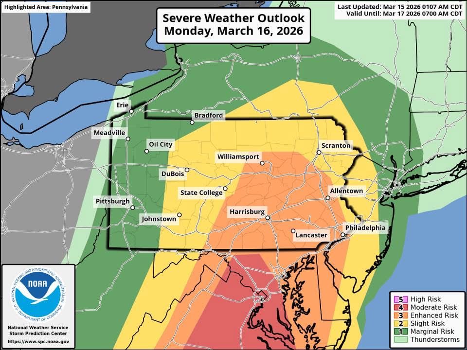 Tomorrow has the potential for some pretty severe weather. Please check your local weather for the most recent updates.