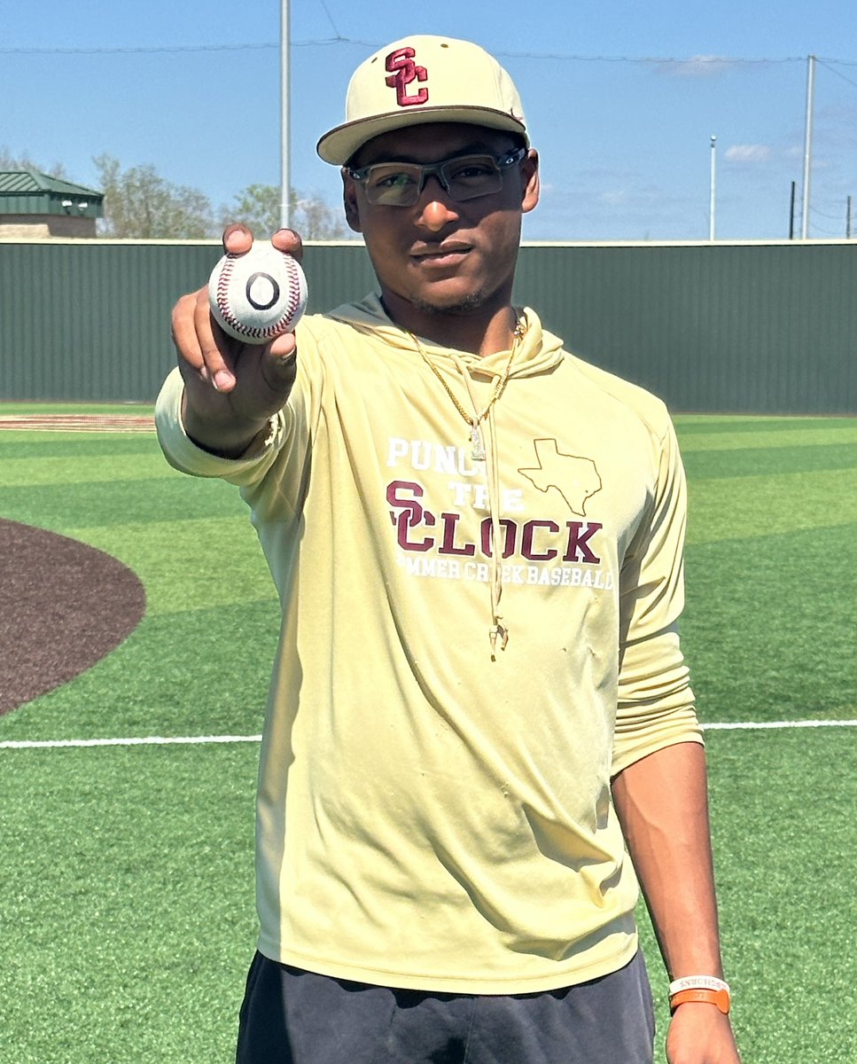 SCHS_Baseball1's tweet image. Congratulations to Caleb Alexander for throwing a CG NO HITTER on Friday vs. Channelview. Well done Caleb! #BLEED #PunchTheClock